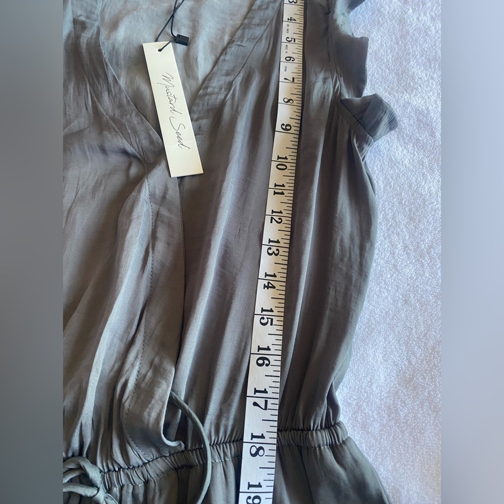 Mustard Seed Light Gray Ruffle Jumpsuit‎ - Picture 13 of 16